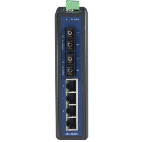 Advantech 4+2 SPF Port Unmanaged Industrial Ethernet Switch - Thumbnail 3