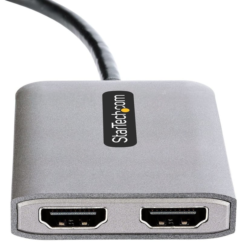 StarTech.com USB-C to Dual HDMI Adapter, USB Type-C Multi-Monitor MST Hub, Dual 4K 60Hz HDMI Laptop Display Extender / Splitter, Windows - Thumbnail 5