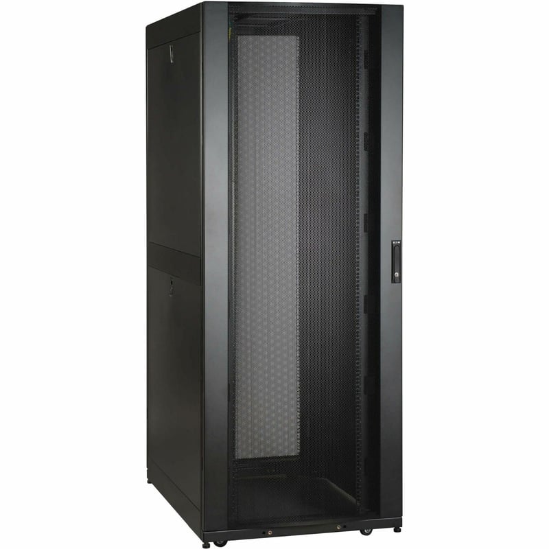 RACK ENCLOSURE CABINET 42U DEEP EXTRA-WIDE W DOORS AND SIDE PANELS - Thumbnail 1