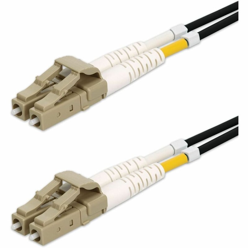 AddOn 20m LC to LC Black OM4 Duplex Armored Outdoor Fiber Patch Cable - Thumbnail 2