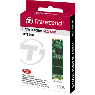 Transcend MTS800 512 GB Solid State Drive - M.2 Internal - SATA (SATA/600) - Thumbnail 2