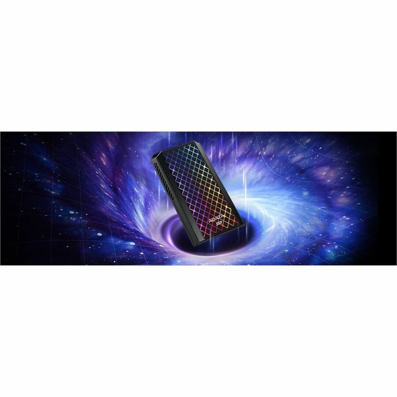 Adata SE900G 512 GB Portable Solid State Drive - External - Black - Thumbnail 3