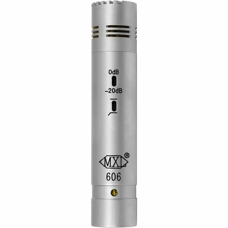 MXL Microphones 606 Condenser Microphone for Recording, Drum, Guitar, Piano, Percussion, String Instrument, Studio - Silver - Thumbnail 1