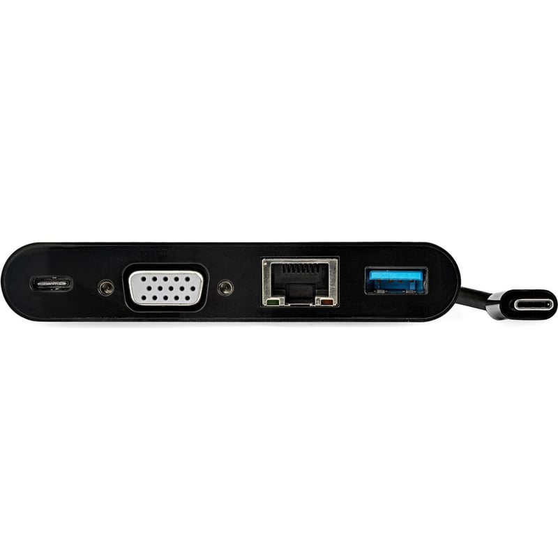 StarTech.com USB C Multiport Adapter - Mini USB-C Dock w/ VGA Video - 60W Power Delivery Passthrough - USB Type-A 5Gbps - Gigabit Ethernet - Thumbnail 4