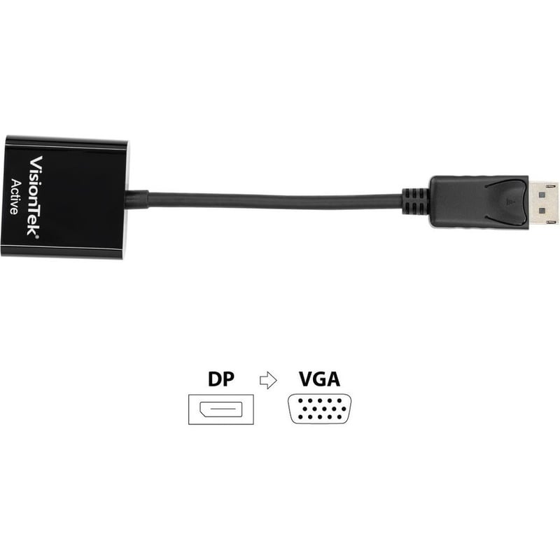 VisionTek DisplayPort to VGA Active Adapter (M/F) - Thumbnail 5