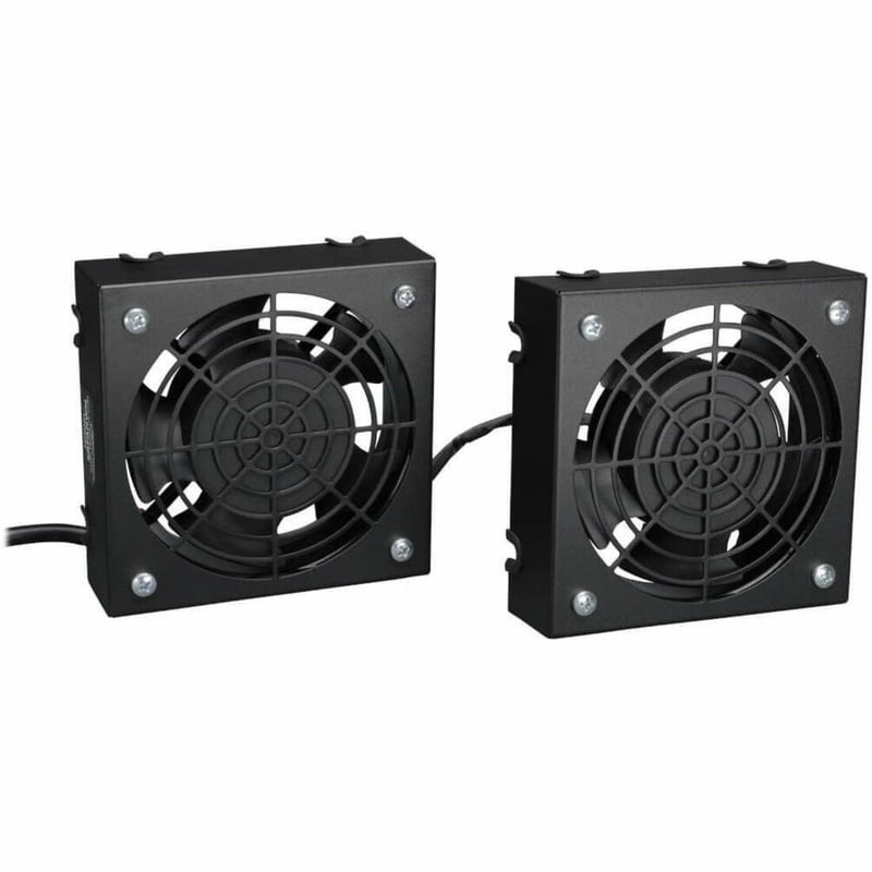 Tripp Lite by Eaton SmartRack Wall-Mount Roof Fan Kit - Dual 230V High-Performance Fans 210 CFM 3 ft. (0.91 m) Cord C14 Input - Thumbnail 1