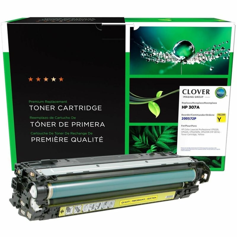 Clover Imaging Remanufactured Yellow Toner Cartridge for HP 307A (CE742A) - Thumbnail 1