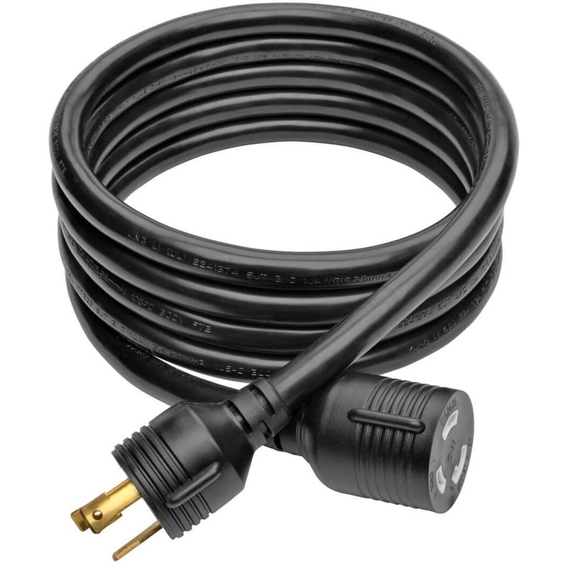Eaton Tripp Lite Series Power Extension Cord, NEMA L5-30P to NEMA L5-30R- Heavy-Duty, 30A, 125V, 10 AWG, 10 ft. (3.05 m), Black, Locking Connectors - Thumbnail 2