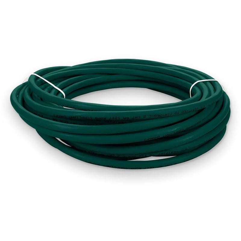 AddOn 20ft Green CAT 6A Plenum-Rated Ethernet Cable Snagless Bubble Boot RJ-45 M/M - Thumbnail 4