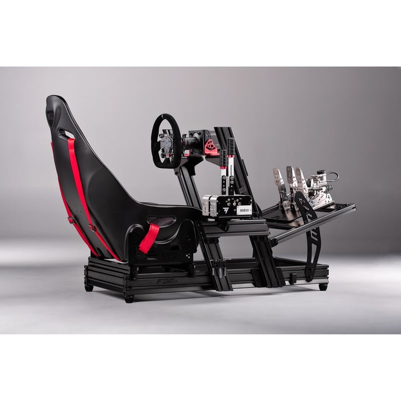 Next Level Racing F-GT Elite Formula & GT Aluminum Profile Simulator Cockpit - Front & Side Mount