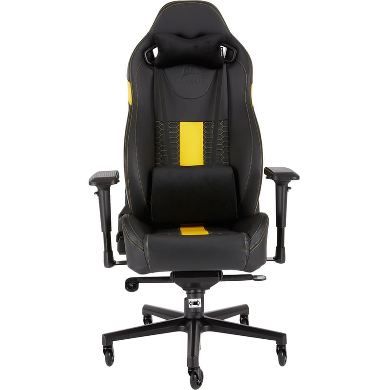 Corsair T2 ROAD WARRIOR Gaming Chair - Black/Yellow - Thumbnail 3