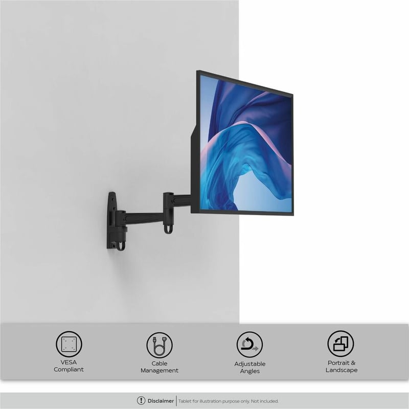 CTA Digital Universal VESA Articulating Wall Mount for TVs and Monitors - Thumbnail 2