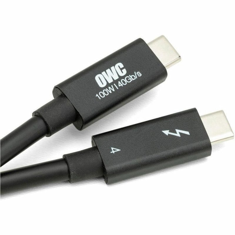 OWC THUNDERBOLT 4 (USB-C) 2.0 METER (78 ) CABLE - BLACK - UP TO 40GB/S SPEED - U - Thumbnail 1