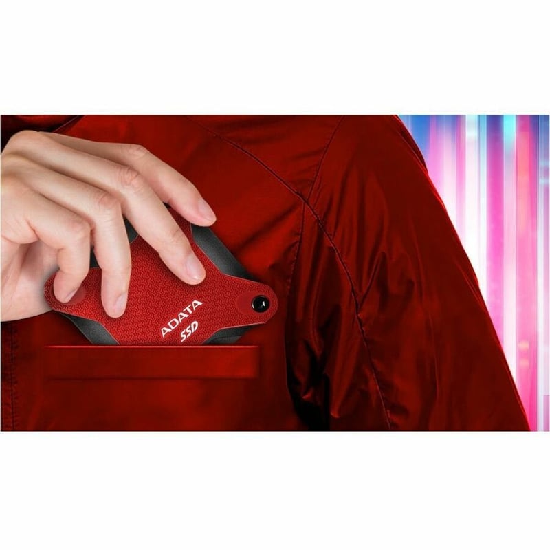 Adata SD600Q 480 GB Portable Solid State Drive - External - Red - Thumbnail 3