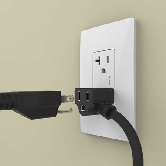 Chief Desktop Power Center, 2 AC, 2 USB-A, Black - Thumbnail 3