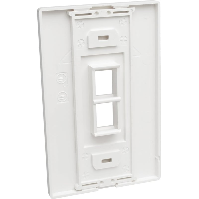 Tripp Lite by Eaton Single-Gang 2-Port Wall Plate Keystone Cat5/6 USB HDMI Dport RCA - Thumbnail 4