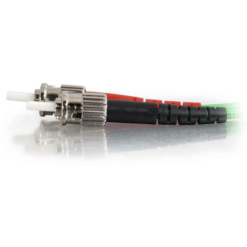 C2G-2m ST-ST 62.5/125 OM1 Duplex Multimode PVC Fiber Optic Cable - Green - Thumbnail 5