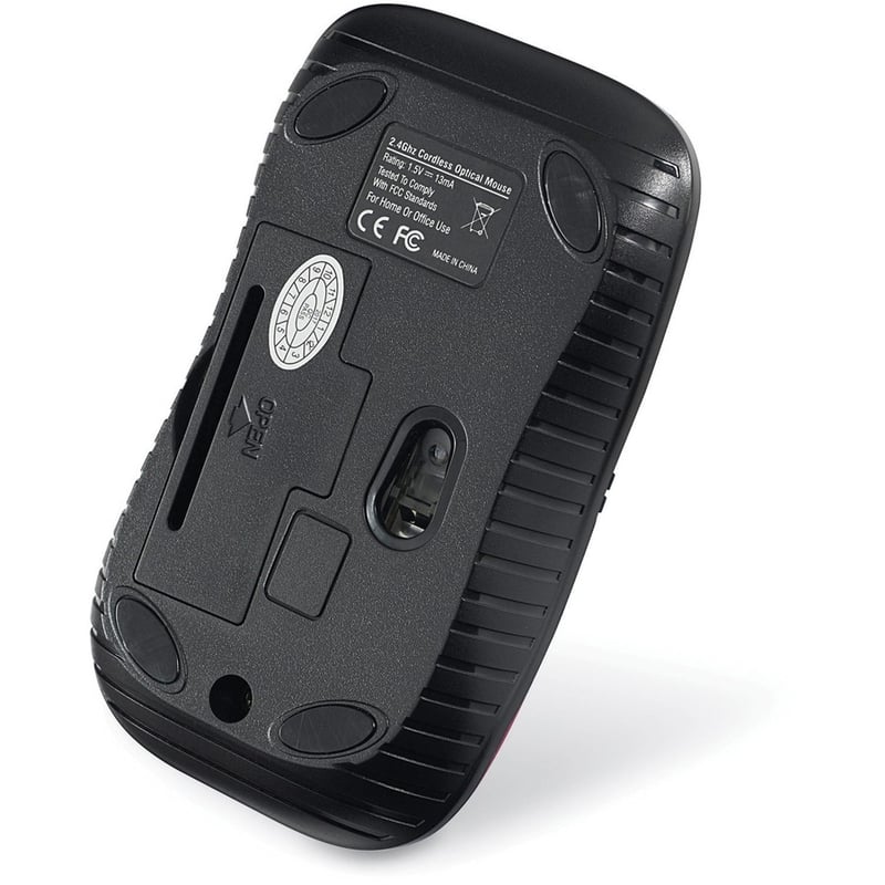 Verbatim Wireless Notebook Optical Mouse, Commuter Series - Matte Red - Thumbnail 2