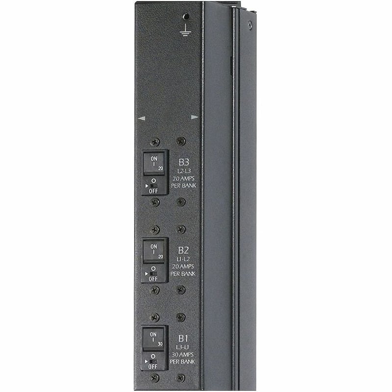 APC NetShelter Metered Rack PDU, Zero U, 14.4kW, 208V, 24 C13, 4 C19, 2 NEMA L6-30R outlet - Thumbnail 4