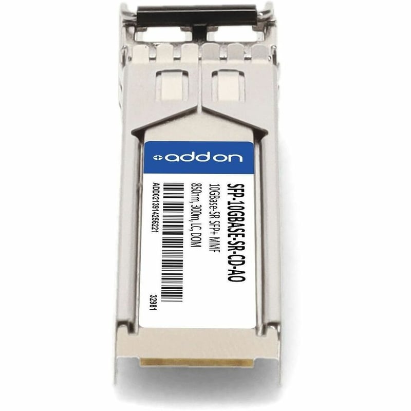 AddOn Cisco and Dell Compatible TAA Compliant 10GBase-SR SFP+ Transceiver (SMF, 850nm, 300m, LC) - Thumbnail 4