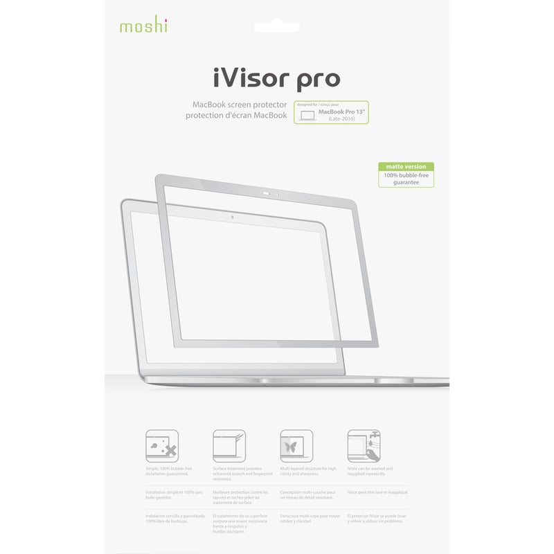 Moshi iVisor AG Anti-glare Screen Protector for 13-inch MacBooks (Thunderbolt 3/USB-C) Bubble-proof, Washable and Reusable, No Residue - Thumbnail 3
