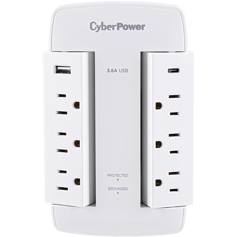 CyberPower CSP600WSURC5 Professional 6 - Outlet Surge with 900 J - Thumbnail 1