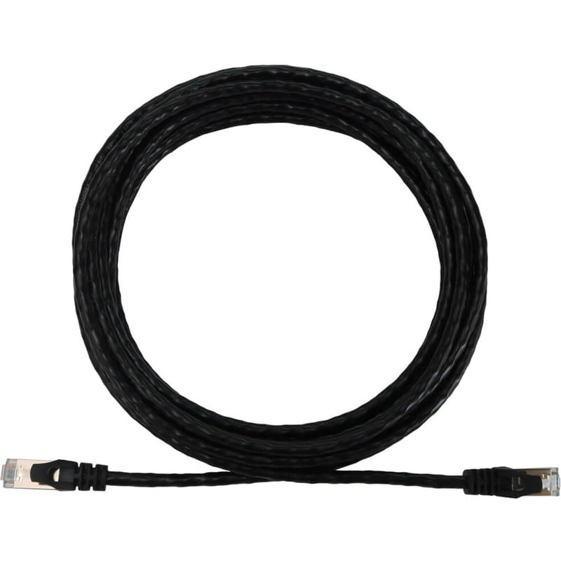Eaton Tripp Lite Series Cat6a 10G Snagless Shielded Slim STP Ethernet Cable (RJ45 M/M), PoE, Black, 15 ft. (4.6 m) - Thumbnail 1