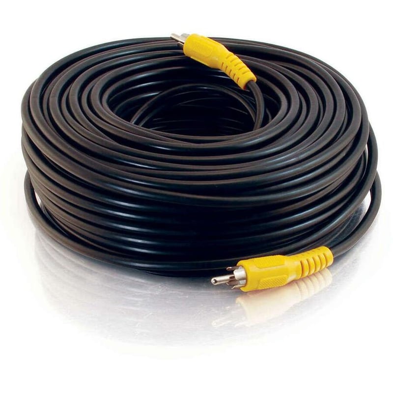25FT RCA MXM COMPOSITE VIDEO BLACK VALUE CABLE - Thumbnail 3