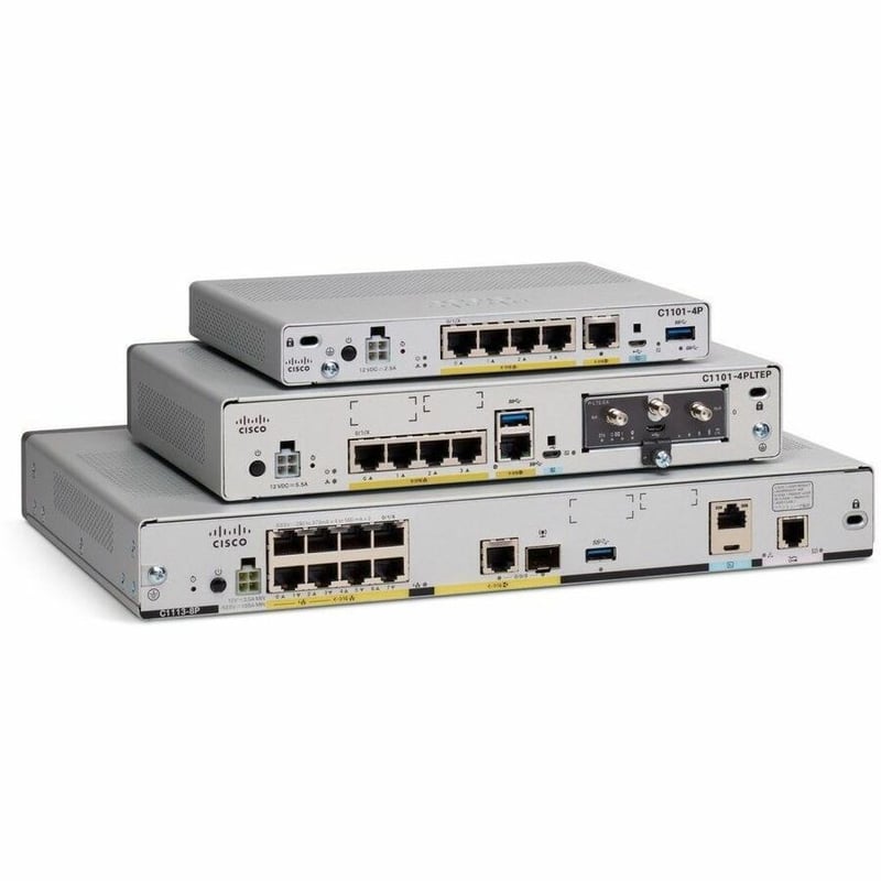 ISR 1100 8PDUALGESFPRUTERPLUGGBLSMS/GPS-QWIFI REMANUFACTURED - Thumbnail 2