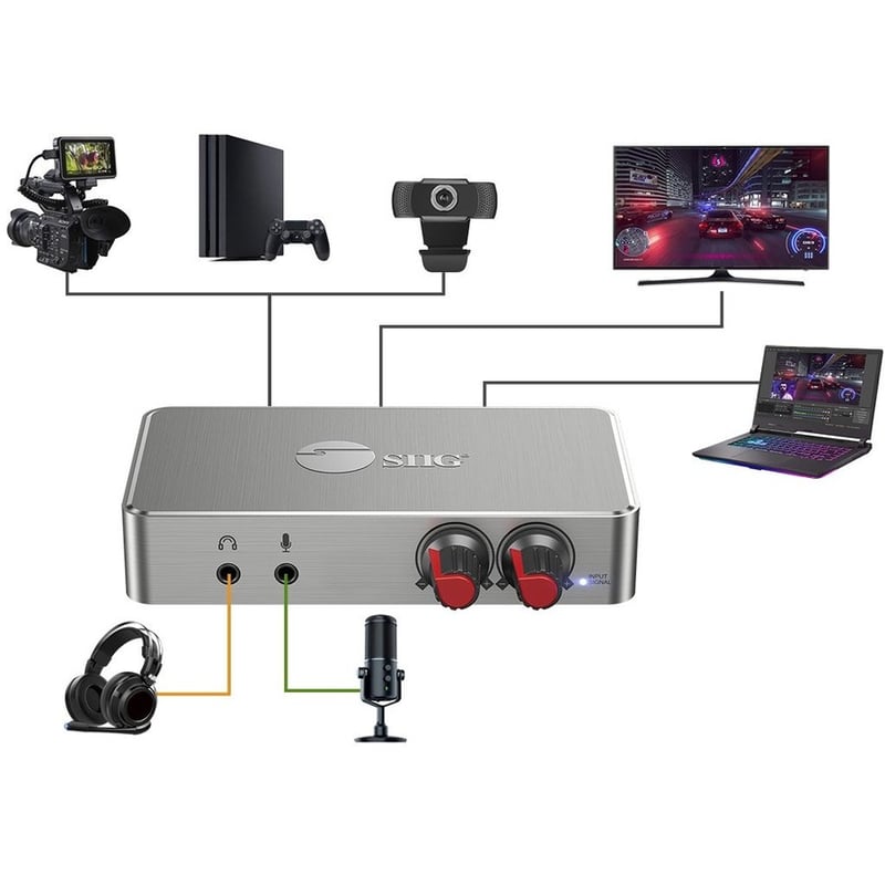 SIIG 4K HDMI Video Capture Box with Volume Control & Loopout - Thumbnail 4