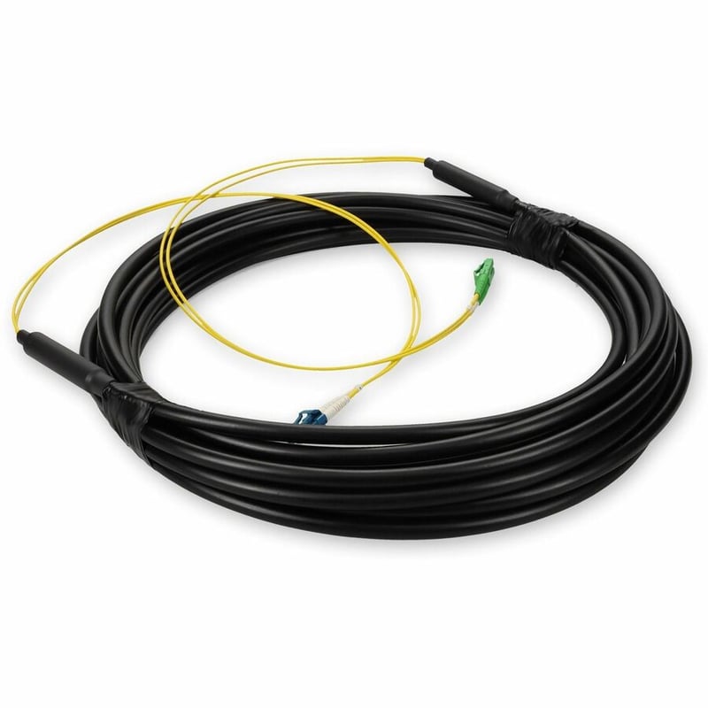 AddOn 10m ALC to LC Black OS2 Simplex OFNR (Riser-Rated) SMF Fiber Outdoor Patch Cable - Thumbnail 3