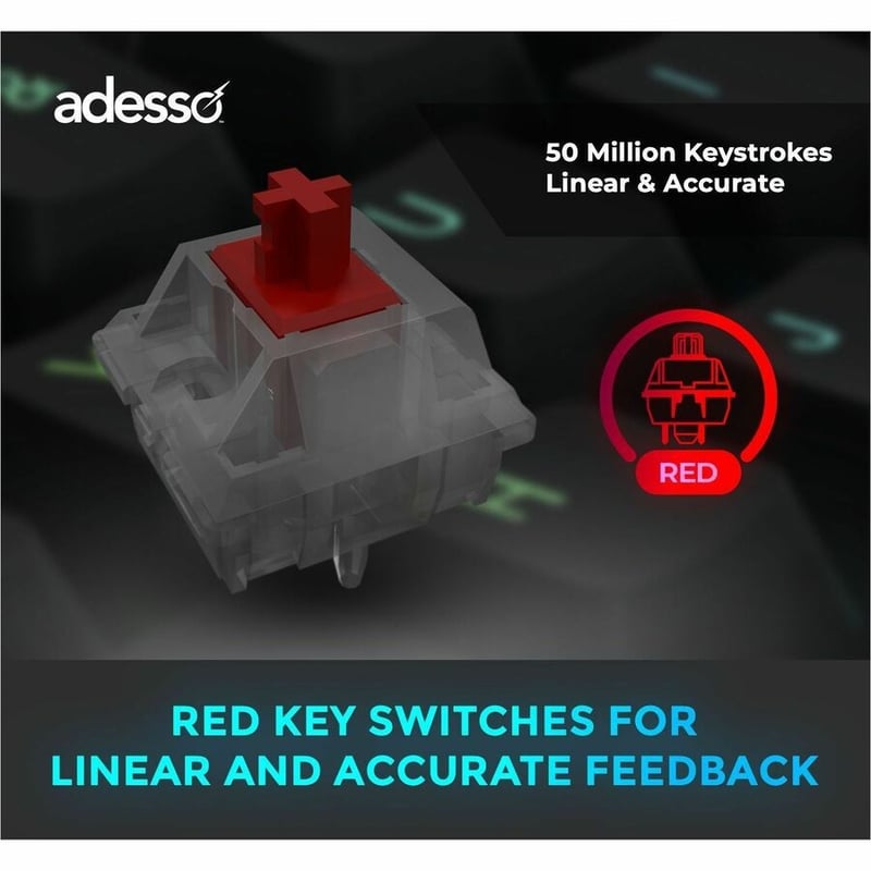 DESKTOP MECHANICAL KEYBOARD W/SMART CARD READER - Thumbnail 5