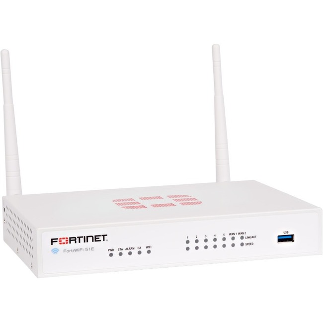 Fortinet FortiWifi FWF-51E Network Security/Firewall Appliance - Thumbnail 1