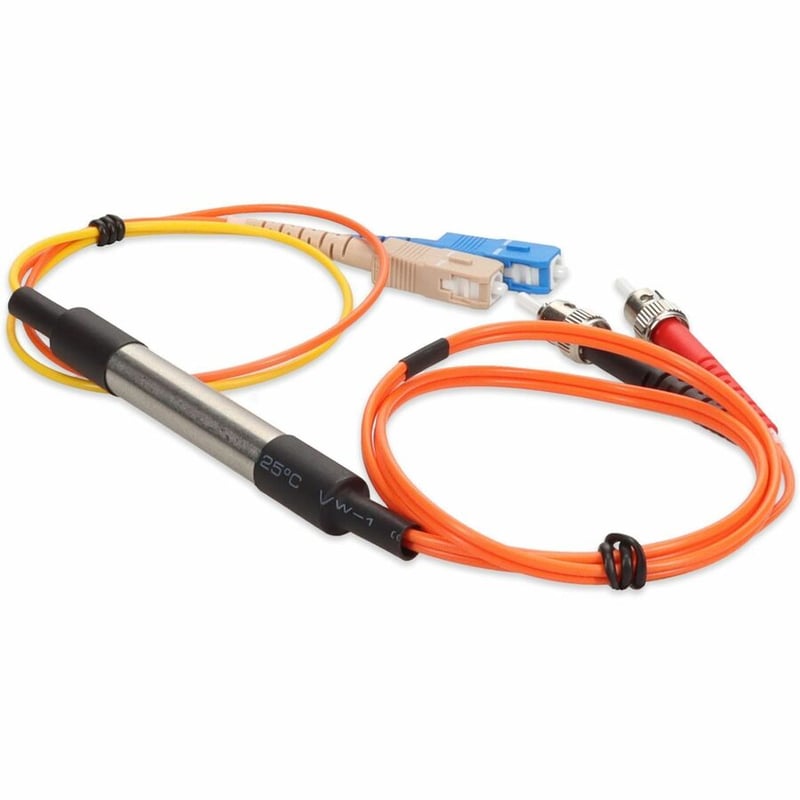 AddOn 3m ST (Male) Orange OM2 to SC (Male) Yellow OS2 Duplex OFNR Mode Conditioning Cable - Thumbnail 5