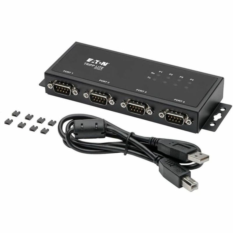 Tripp Lite by Eaton 4-Port RS-422/RS-485 USB to Serial FTDI Adapter with COM Retention (USB-B to DB9 F/M) - Thumbnail 5
