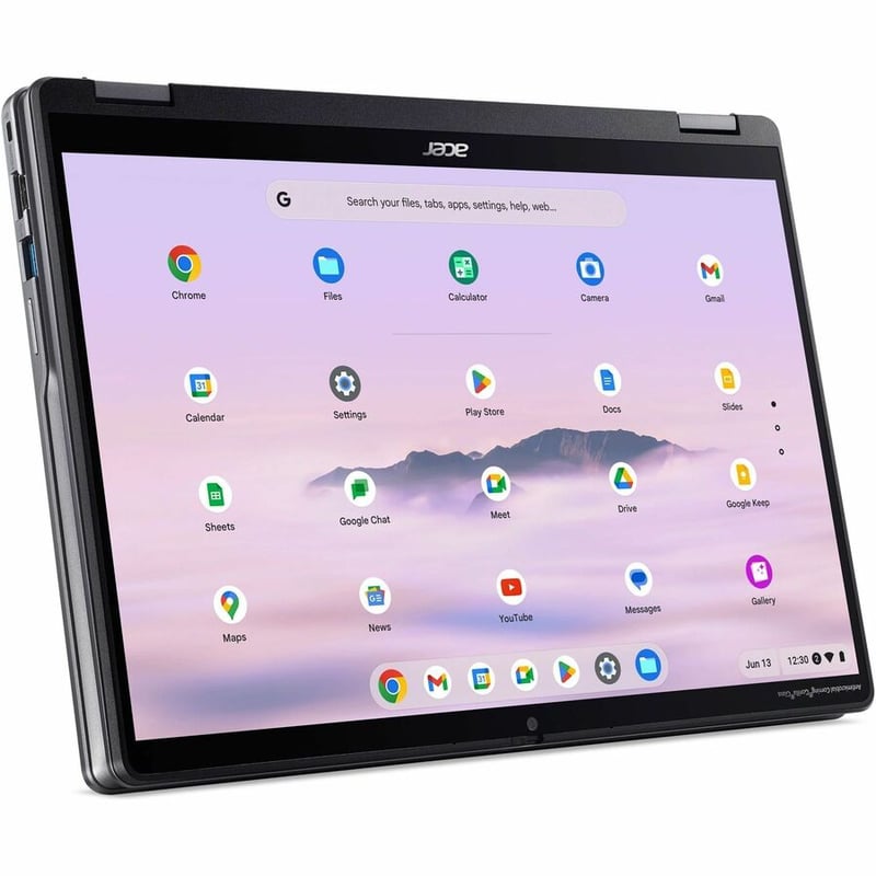 Acer Chromebook Plus Spin 514 CPE594-1N CPE594-1N-30EM 14" Touchscreen Convertible 2 in 1 Chromebook - WUXGA - 60 Hz - Intel Core 3 100U - 8 GB - 256 GB SSD - English (US) Keyboard - Iron - Thumbnail 2