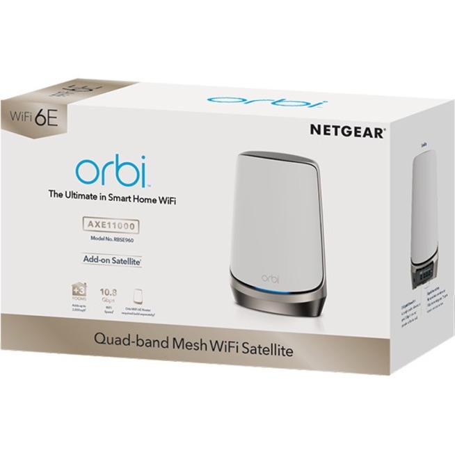 Netgear Orbi RBSE960 Wi-Fi 6E IEEE 802.11ax Ethernet Wireless Router - Thumbnail 2