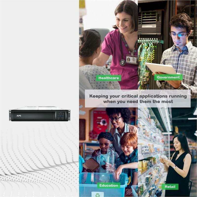 APC by Schneider Electric Smart-UPS 3000VA LCD RM 2U 120V with Network Card