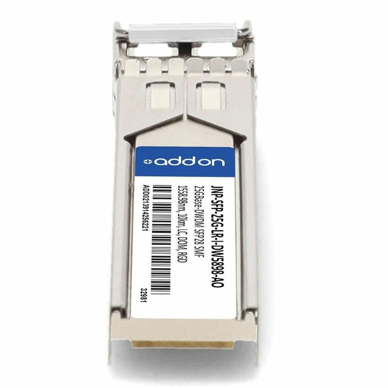 AddOn Juniper Networks® JNP-SFP-25G-LR-I-DW5898 Compatible TAA 25GBase-DWDM SFP28 Transceiver C-Band (SMF, 1558.98nm, 10km, LC, DOM, -40 to 85C) - Thumbnail 4