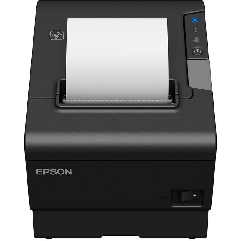 Epson OmniLink TM-T88VI Direct Thermal Printer - Monochrome - Receipt Print - Ethernet - USB - Serial - Near Field Communication (NFC) - 13.78 in/s Mono - 180 dpi - Thumbnail 1