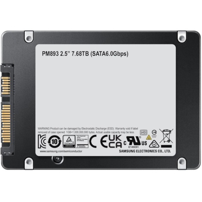 Samsung PM893 7.68 TB Solid State Drive - 2.5" Internal - SATA (SATA/600) - Thumbnail 5