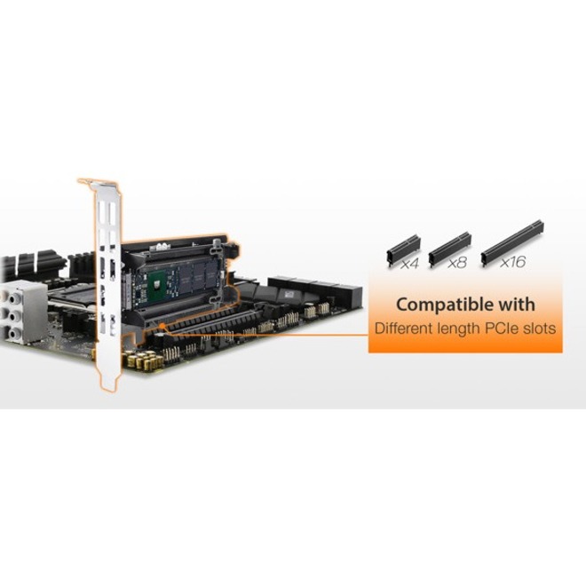 Icy Dock M.2 PCIe 3.0/4.0 NVMe SSD to PCIe 4.0 x4 Adapter - Thumbnail 4