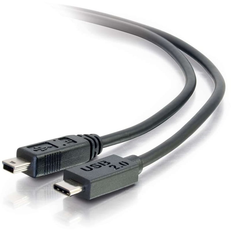 C2G 3ft USB C to USB Mini B Cable - M/M - Thumbnail 1