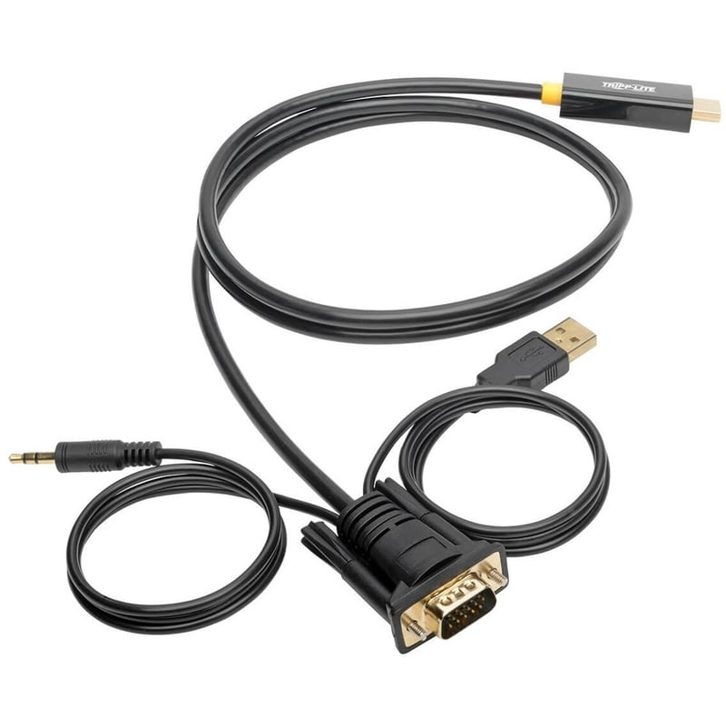 Tripp Lite by Eaton VGA to HDMI Adapter Cable with Audio and USB Power (M/M) 1080p 60 Hz 6 ft. (1.8 m) - Thumbnail 5
