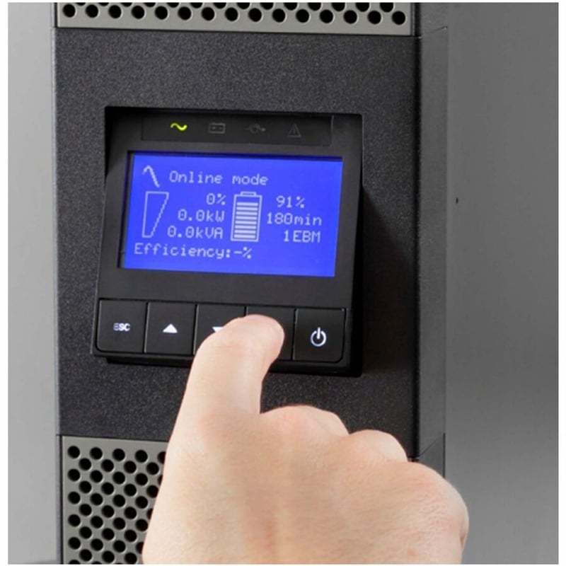 Eaton 9PX 1000VA 900W 120V Online Double-Conversion UPS - 5-15P, 8x 5-15R Outlets, Cybersecure Network Card Option, Extended Run, 2U Rack/Tower - Thumbnail 2