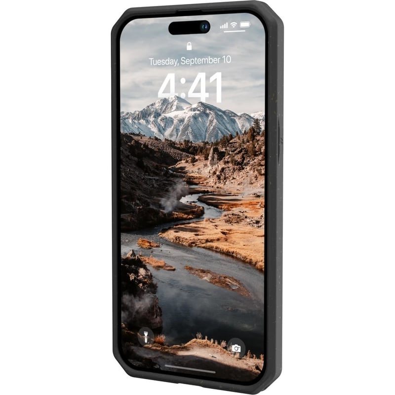 Urban Armor Gear Biodegradable Outback iPhone 14 Pro Case - Black - Thumbnail 4