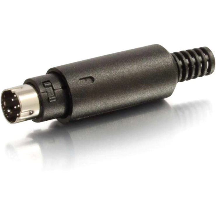 C2G 8-pin Mini Din Male Connector - Black - Thumbnail 3