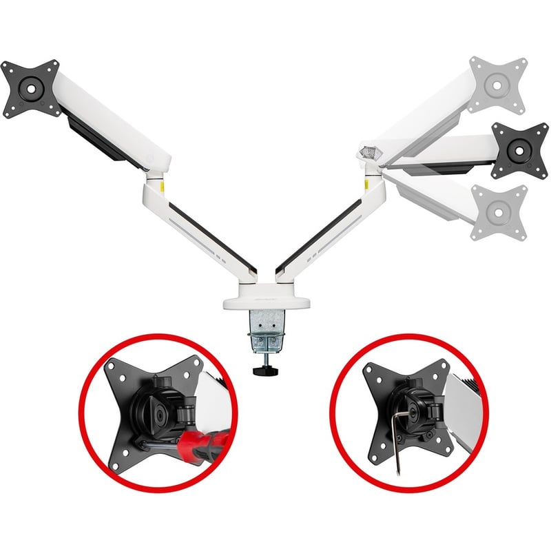 SIIG Premium Dual Monitor Arms Desk Mount with Gaming RGB Lighting - Thumbnail 4