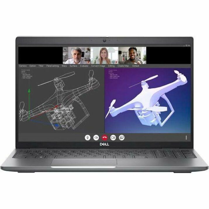 Dell Precision 3000 3591 15.6" Mobile Workstation - Full HD - 60 Hz - Intel Core Ultra 7 155H - vPro Technology - 16 GB - 512 GB SSD - Titan Gray - Thumbnail 3
