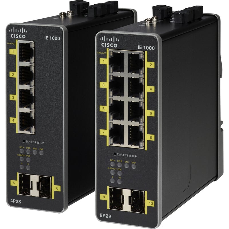 Cisco IE 1000-4P2S-LM Industrial Ethernet Switch - Thumbnail 3